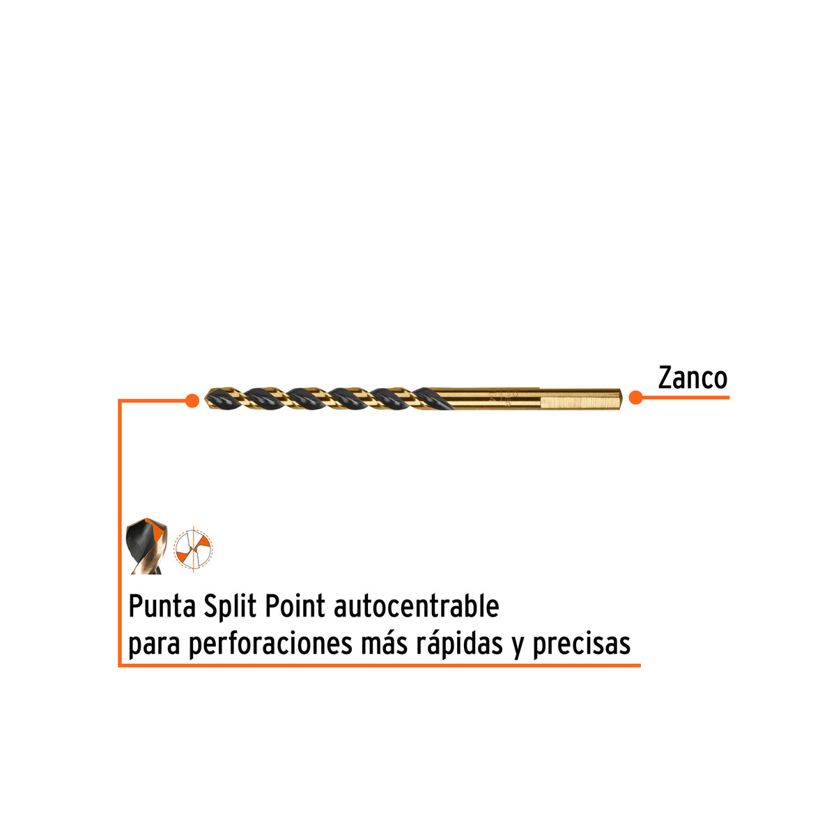 Broca HSS Trugold para metal Truper Expert 13/64"