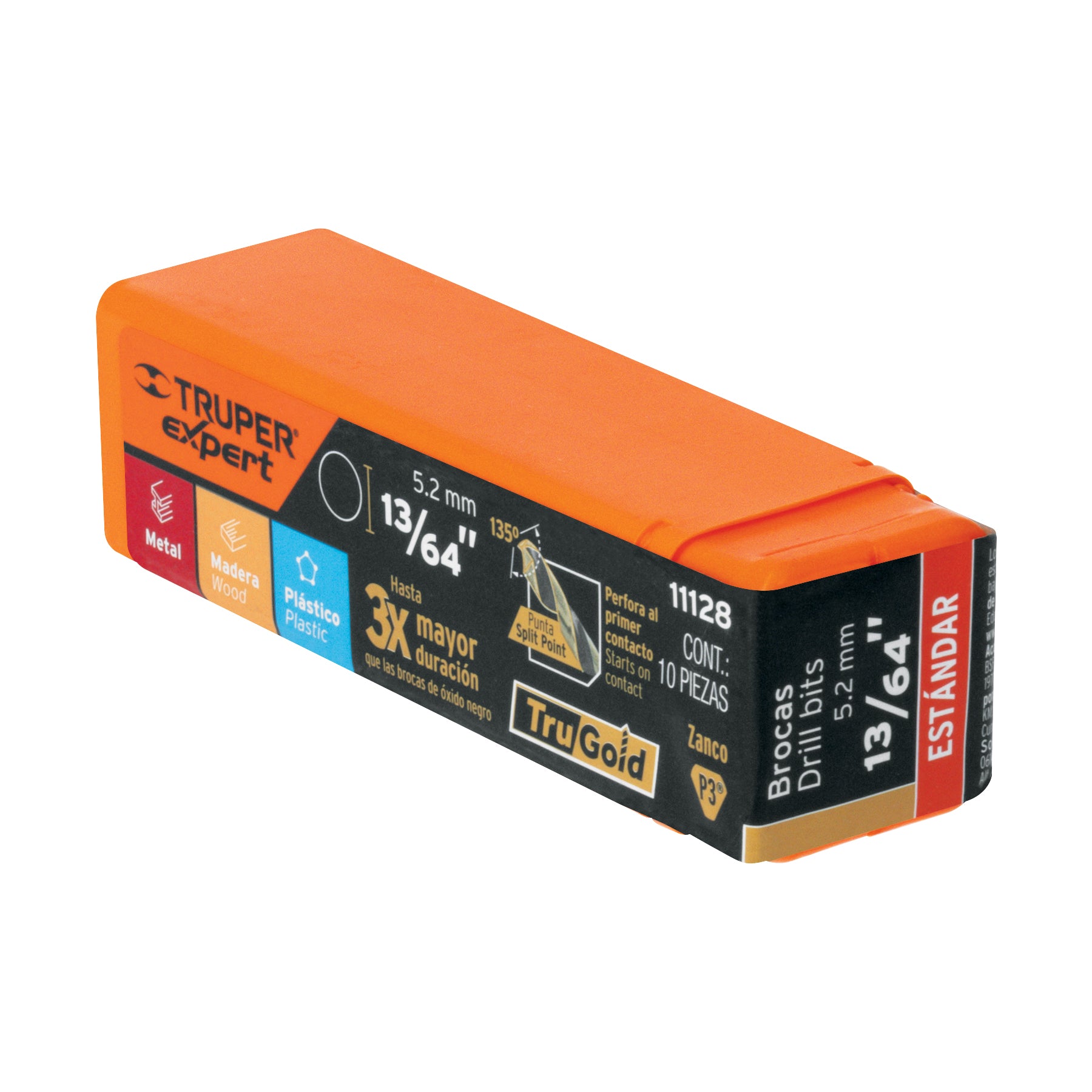 Broca HSS Trugold para metal Truper Expert 13/64"