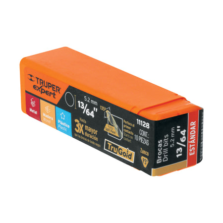 Broca HSS Trugold para metal Truper Expert 13/64"