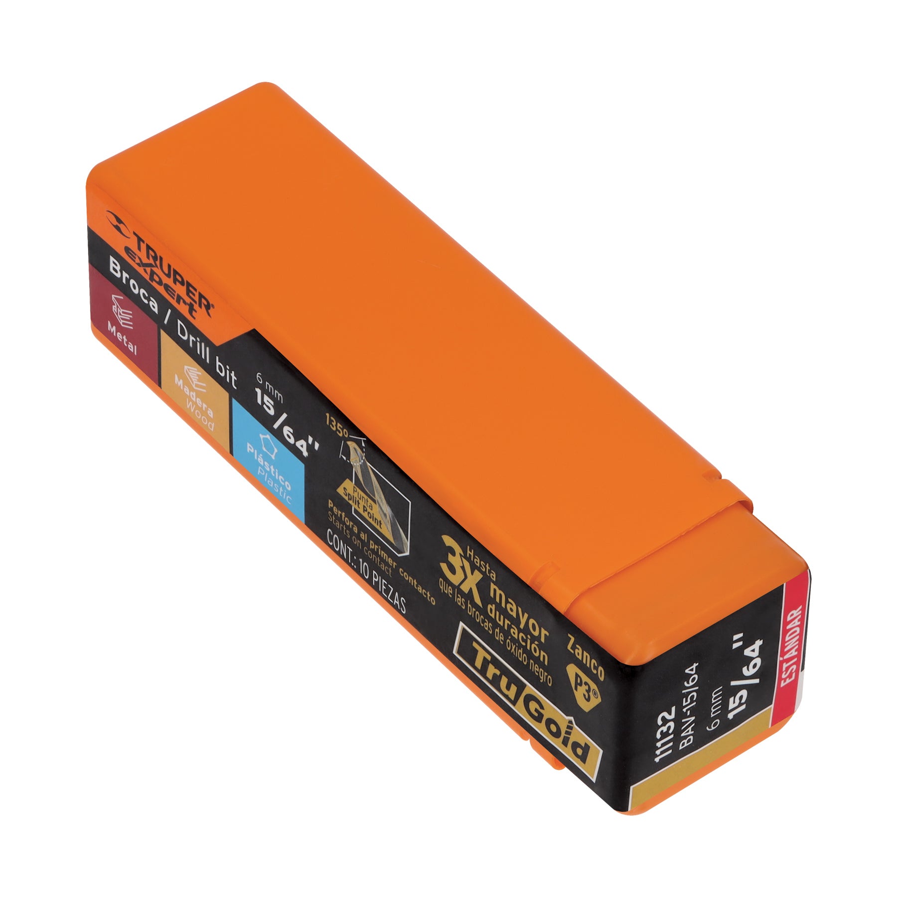 Broca HSS Trugold para metal Truper Expert 15/64"