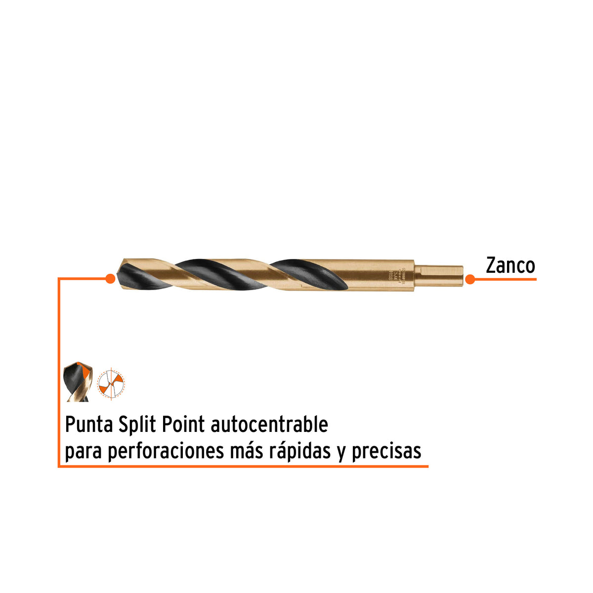 Broca HSS Trugold para metal Truper Expert 3/4"
