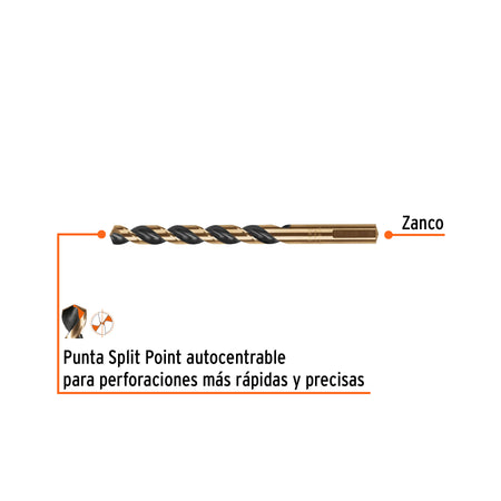 Broca HSS 3/8' Trugold para metal en blíster, EXPERT