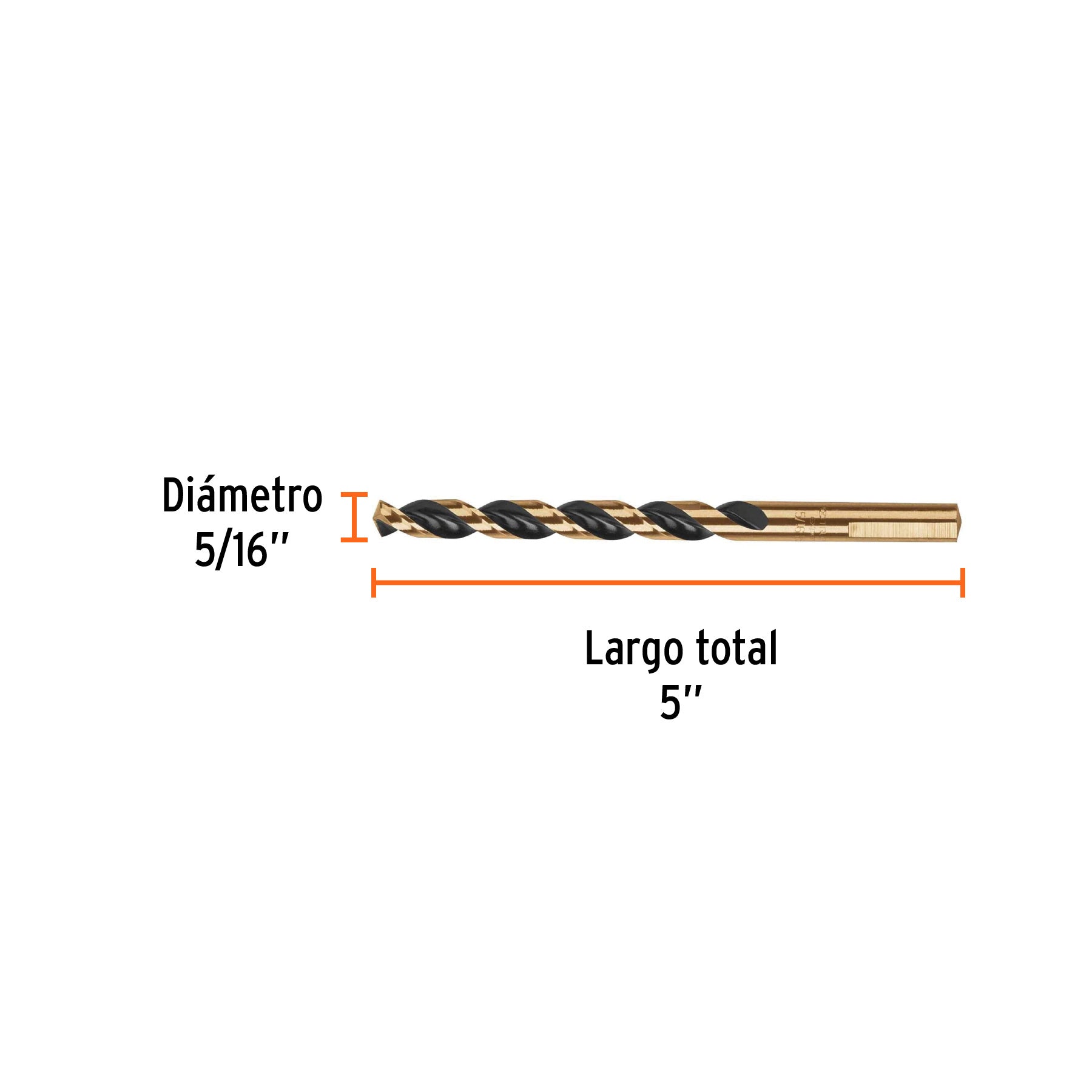 Broca HSS 5/16' Trugold para metal en blíster, EXPERT