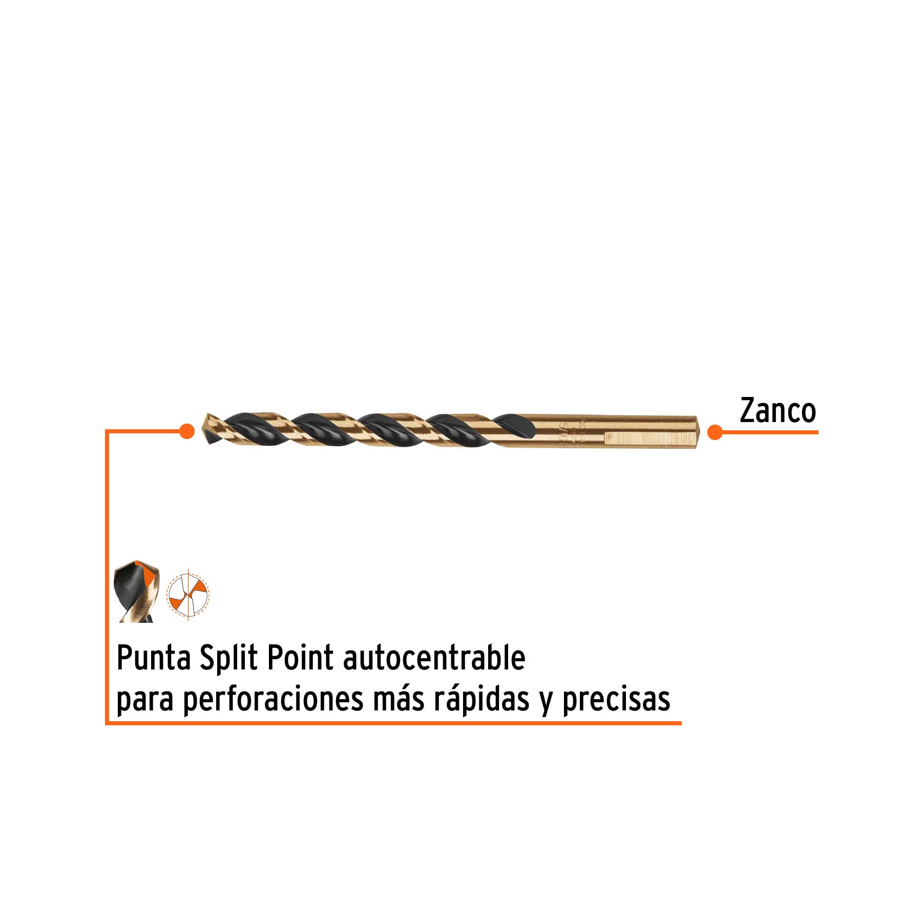 Broca HSS Trugold para metal Truper Expert 5/16"