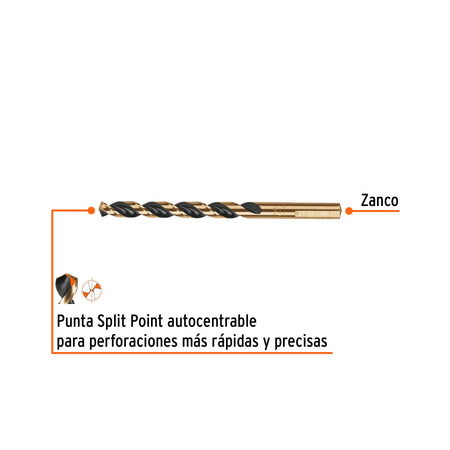 Broca HSS Trugold para metal Truper Expert 5/16"