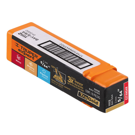 Broca HSS Trugold para metal Truper Expert 5/64"