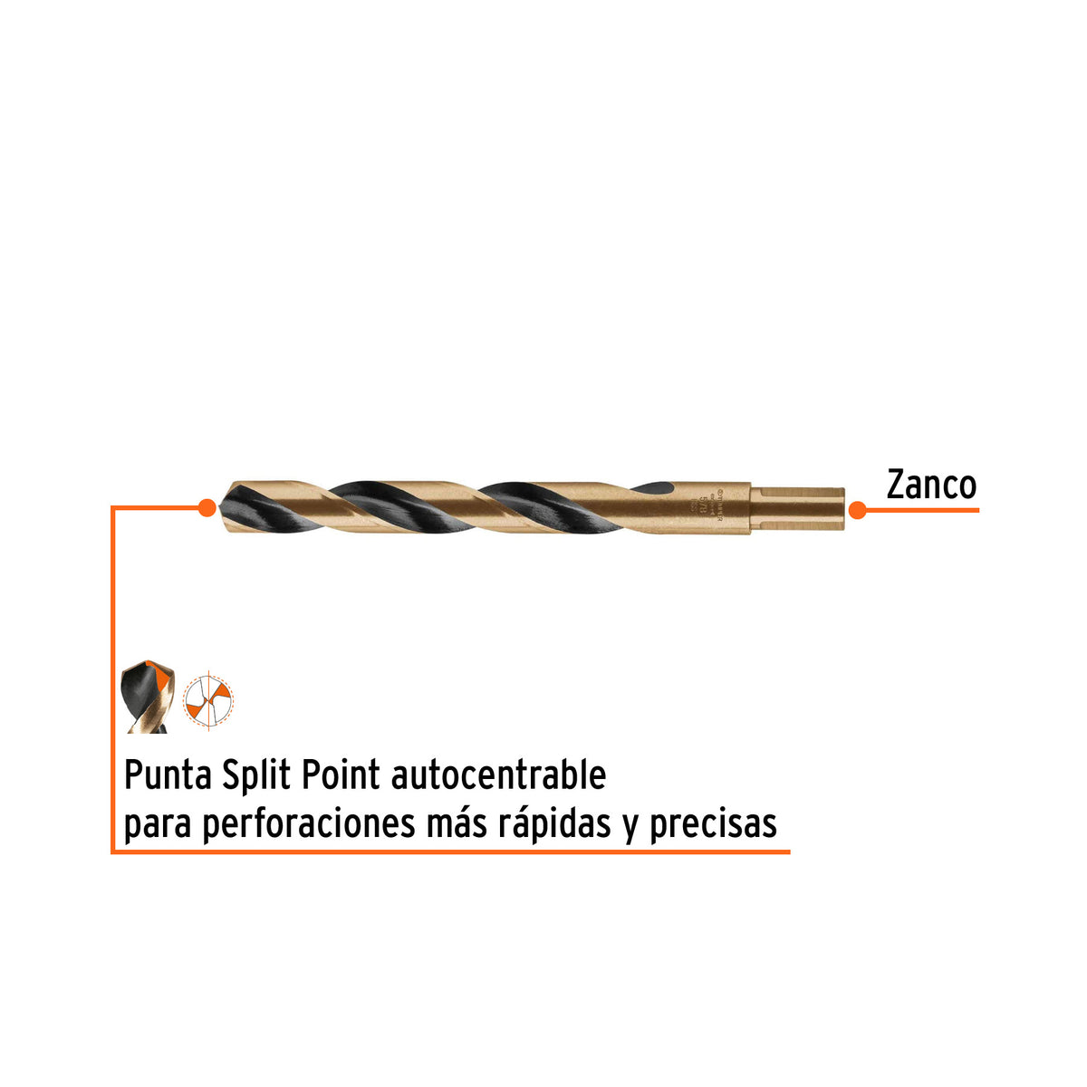 Broca HSS 5/8' Trugold para metal en blíster, EXPERT