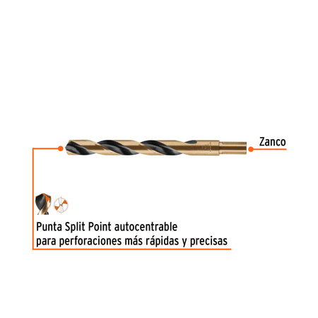 Broca HSS Trugold para metal Truper Expert 5/8"