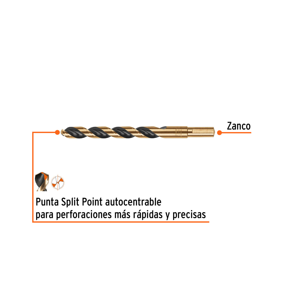 Broca HSS 7/16' Trugold para metal en blíster, EXPERT