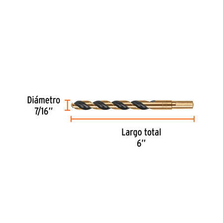 Broca HSS Trugold para metal Truper Expert 7/16"