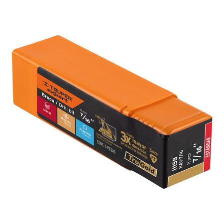 Broca HSS Trugold para metal Truper Expert 7/16"