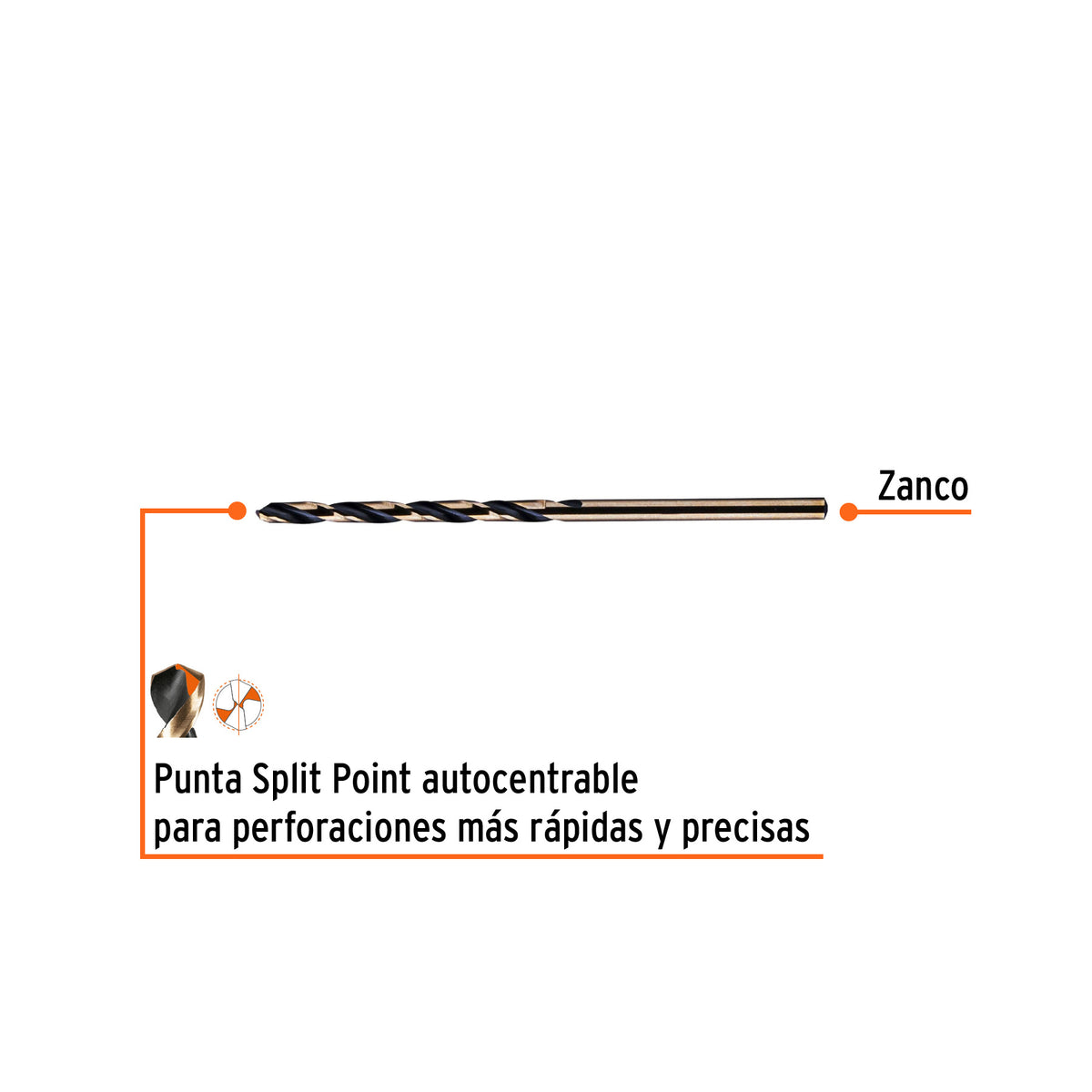 Broca HSS Trugold para metal en blister EXPERT 7/64"