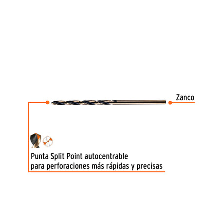Broca HSS Trugold para metal en blister EXPERT 7/64"