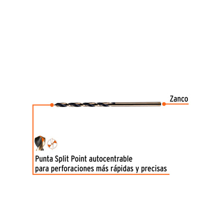 Broca HSS Trugold para metal Truper Expert 7/64"