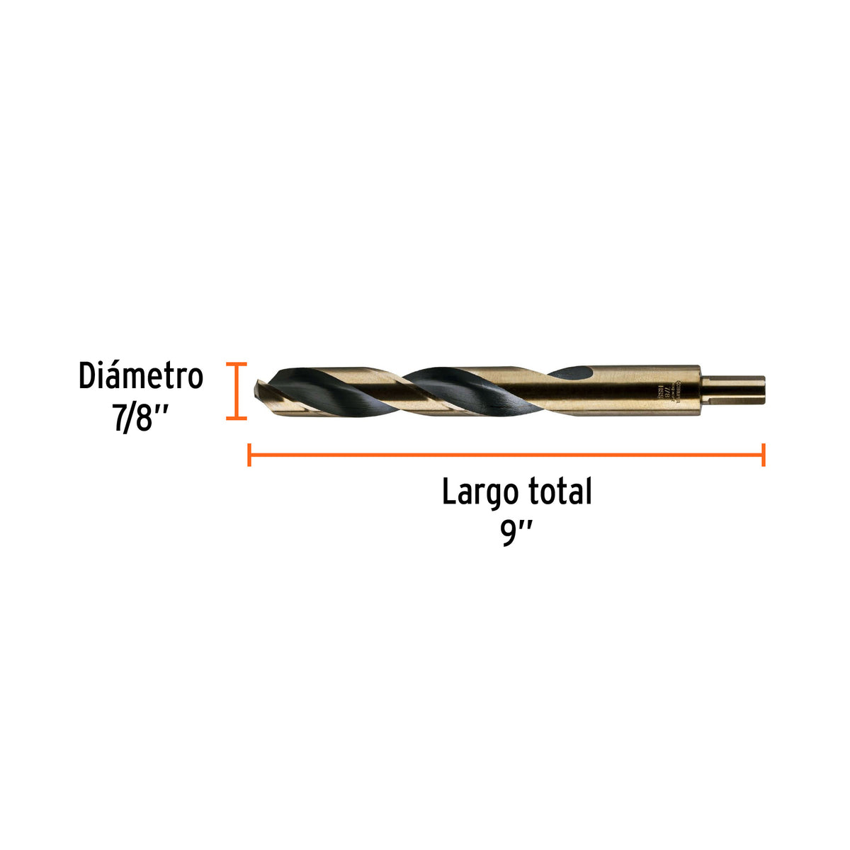 Broca HSS Trugold para metal Truper Expert 7/8"