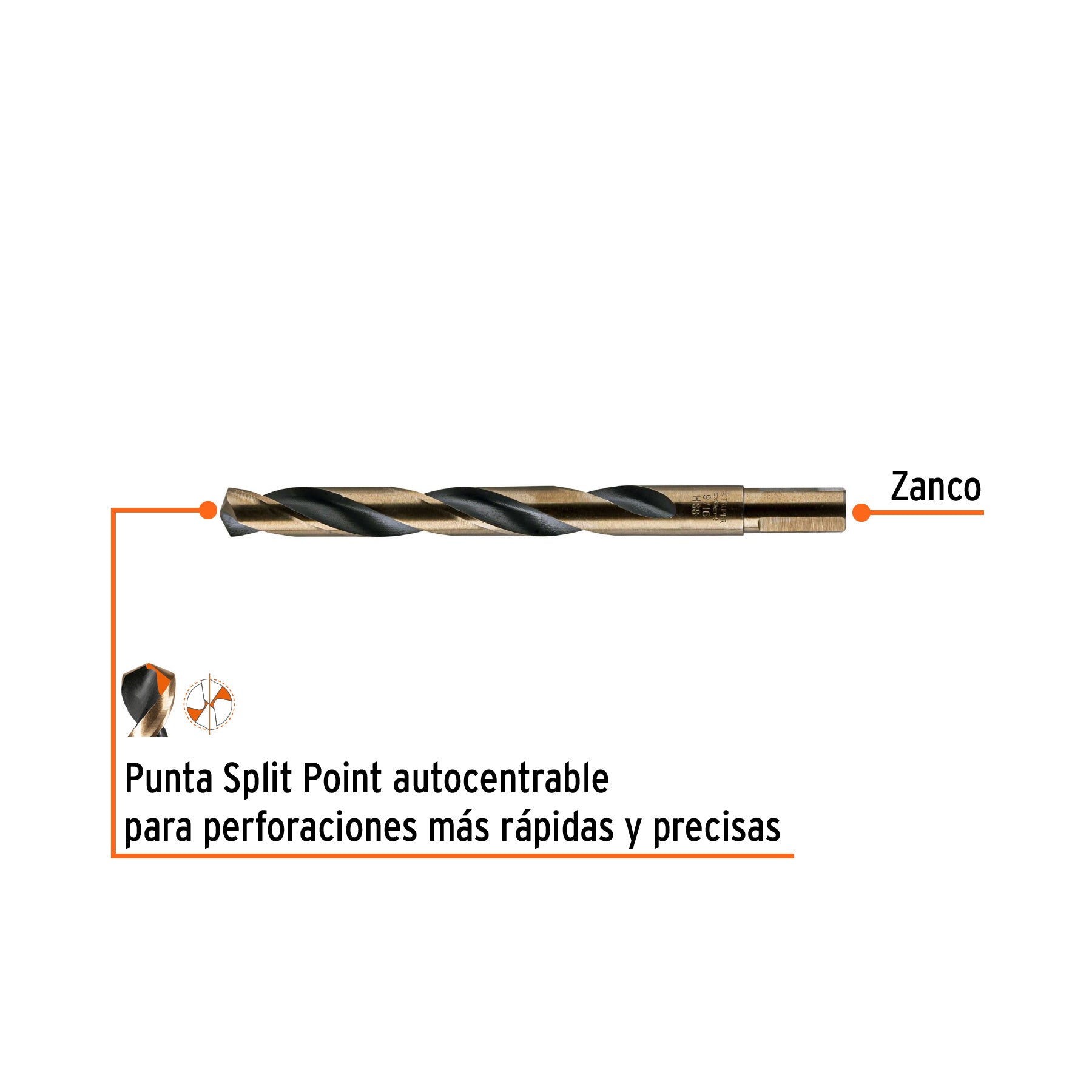 Broca HSS Trugold para metal Truper Expert 9/16"