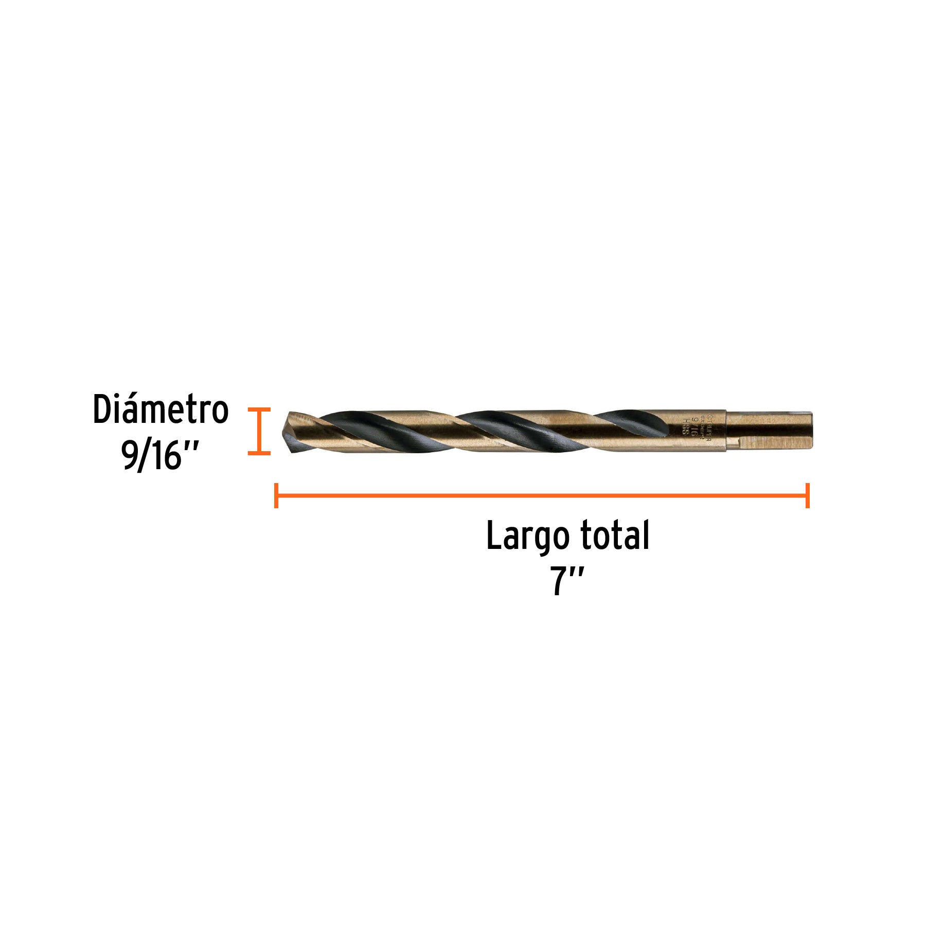 Broca HSS Trugold para metal Truper Expert 9/16"