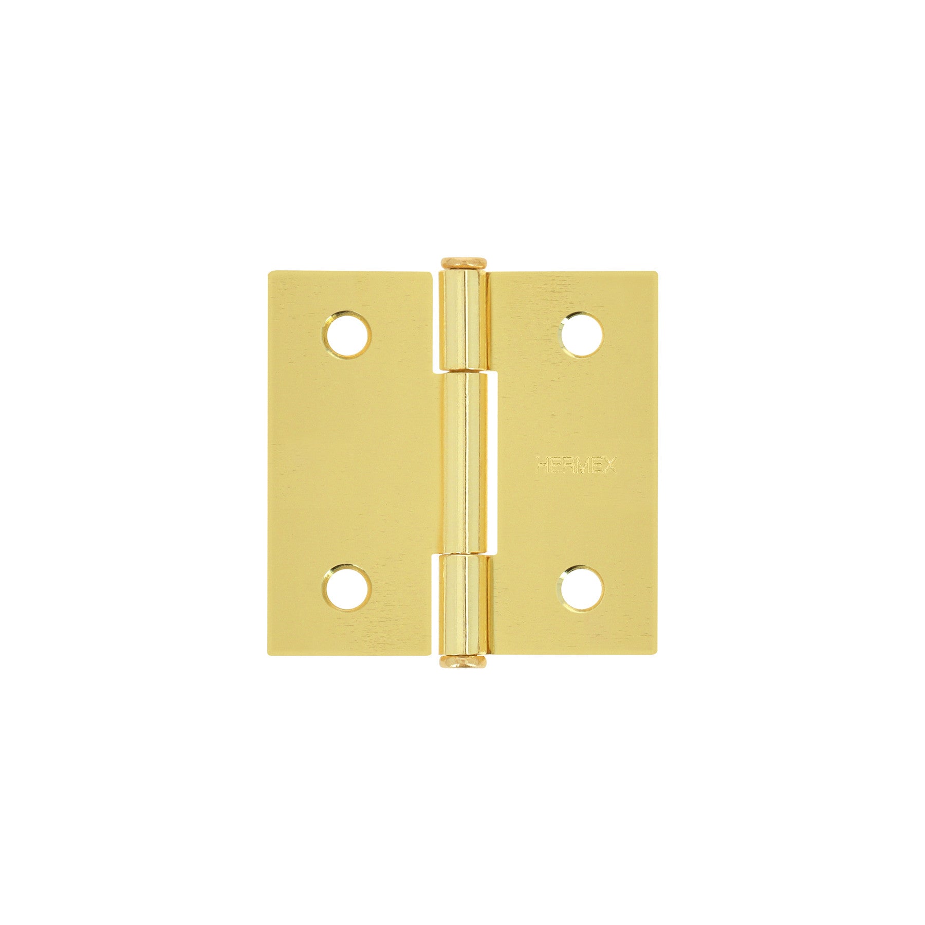 Bisagra cuadrada latonado cabeza plana HERMEX 2"