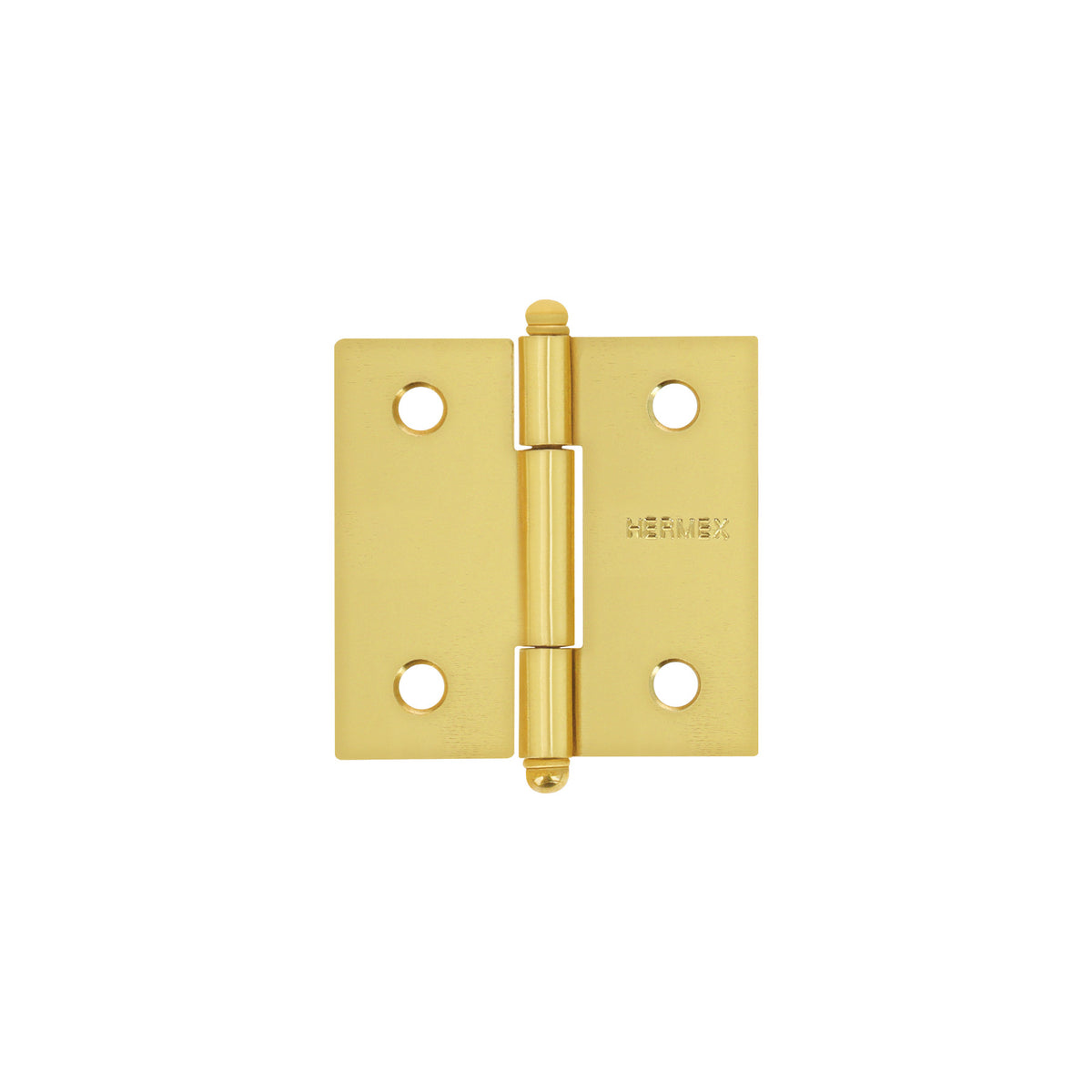 Bisagra cuadrada latonado cabeza redonda HERMEX 2"