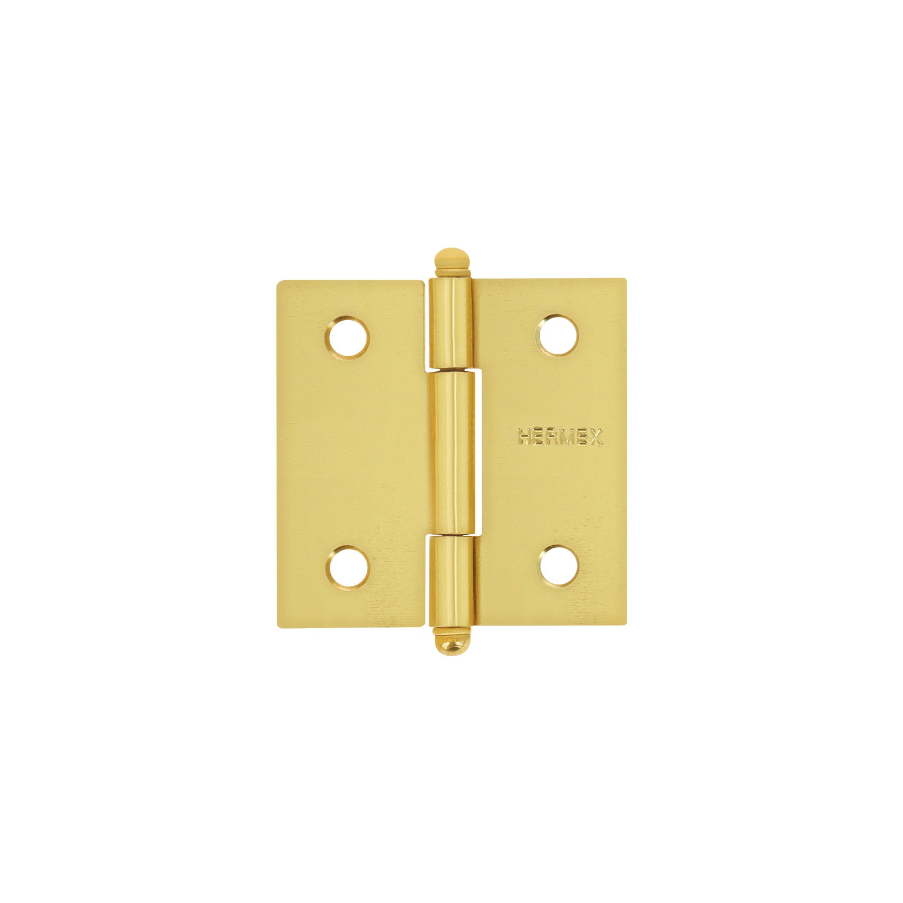 Bisagra cuadrada latonado cabeza redonda HERMEX 2"