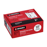 Bisagra cuadrada 2', satinado, cabeza redonda, HERMEX 2'