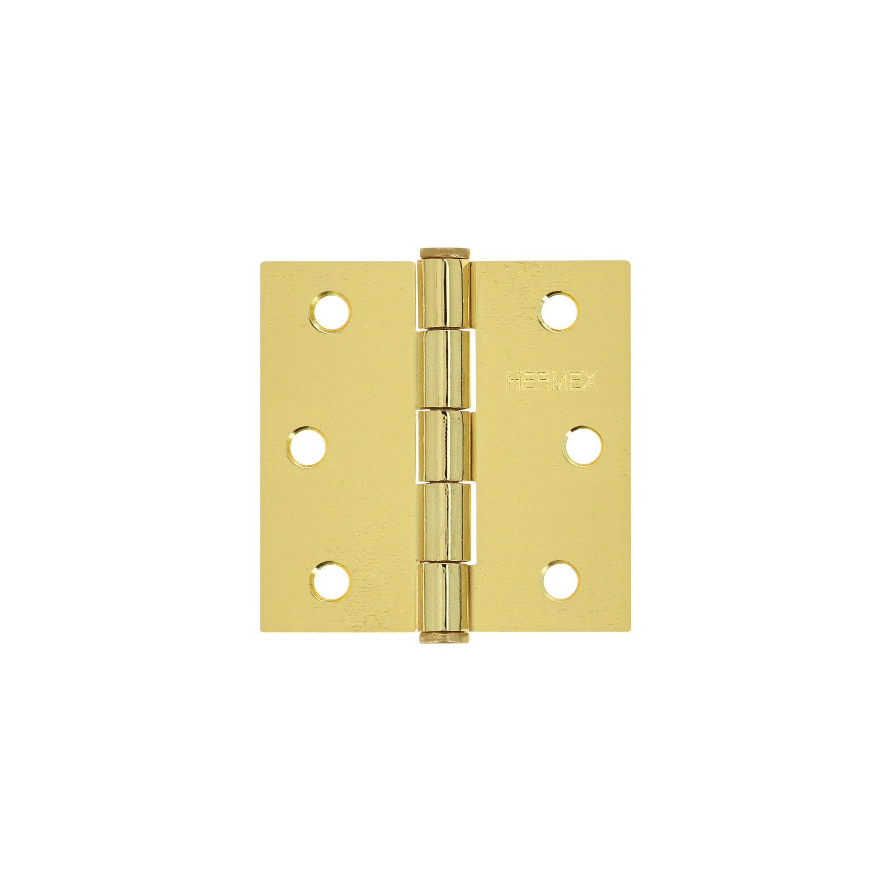 Bisagra cuadrada latonado cabeza plana HERMEX 2-1/2"
