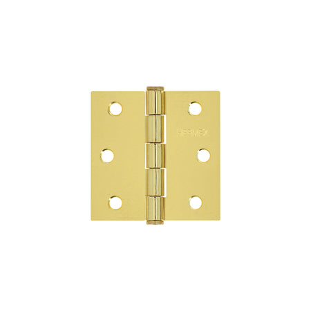 Bisagra cuadrada latonado cabeza plana HERMEX 2-1/2"