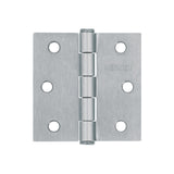 Bisagra cuadrada 2-1/2', satinado, cabeza plana, HERMEX