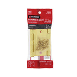 Bolsa c/2 bisagras cuadradas latonado cabeza plana 3"