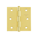 Bisagra cuadrada latonado cabeza plana HERMEX BASIC 3"