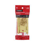 Bolsa c/2 bisagras cuadradas latonado cabeza redonda 3"