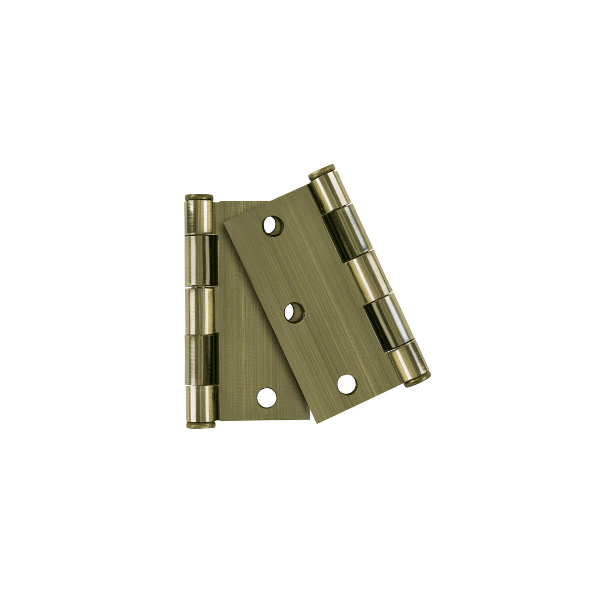 Bolsa c/2 bisagras cuadradas 3" plana laton ant HERMEX