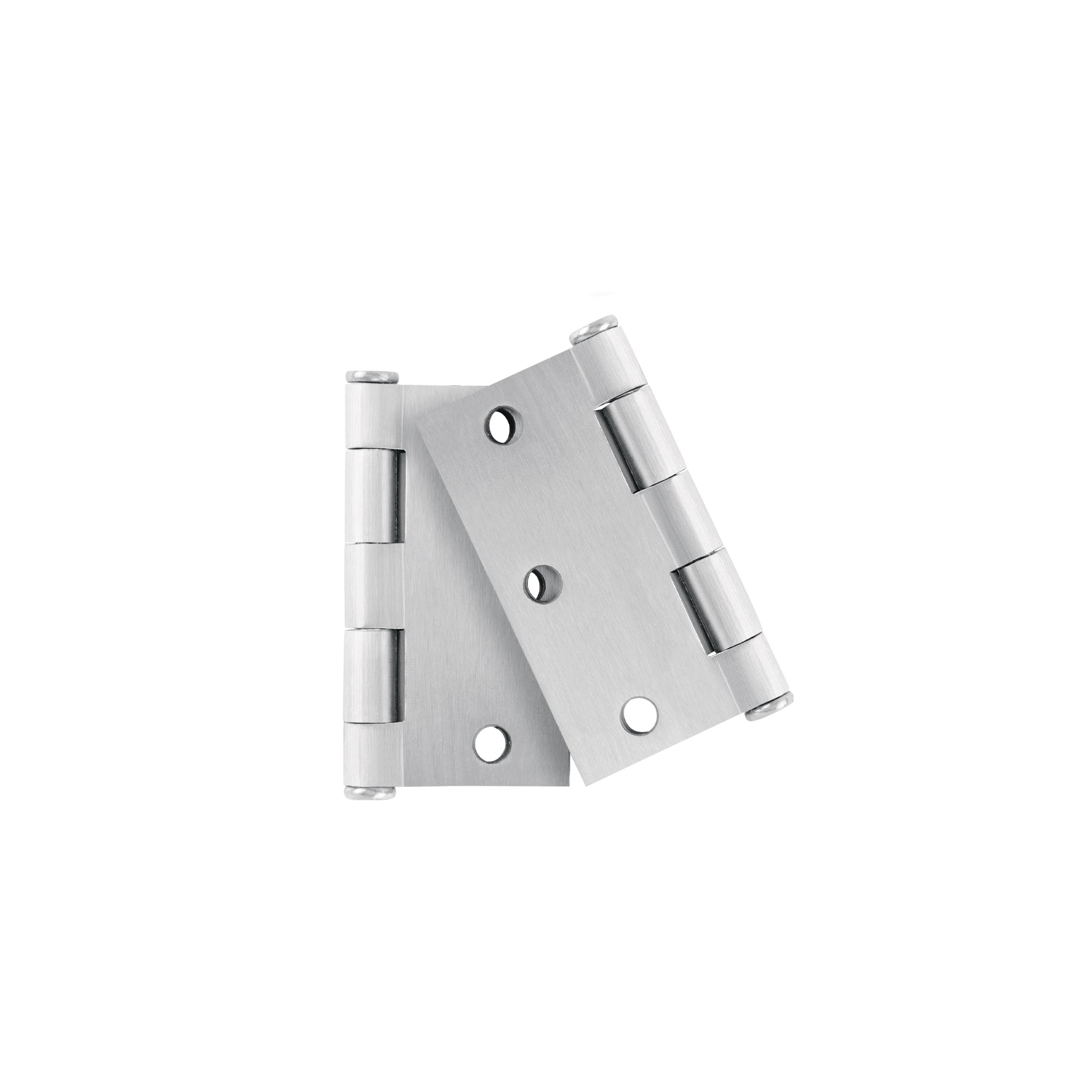 Bolsa c/2 bisagras cuadradas 3', plana, satinado, HERMEX
