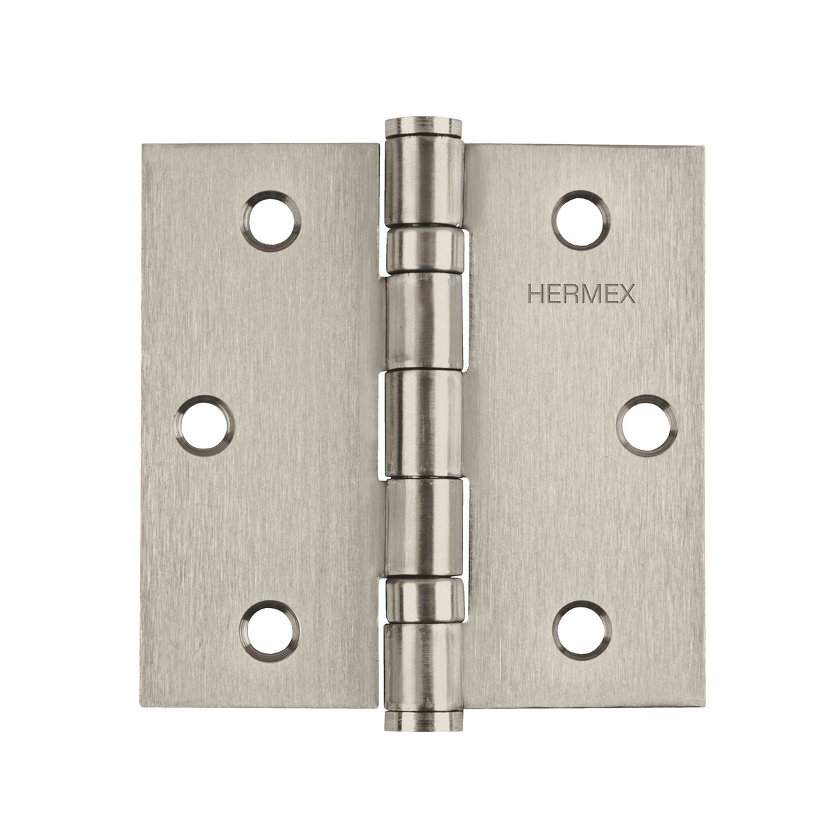 Bisagra cuadrada acero inox cabeza plana HERMEX 3"