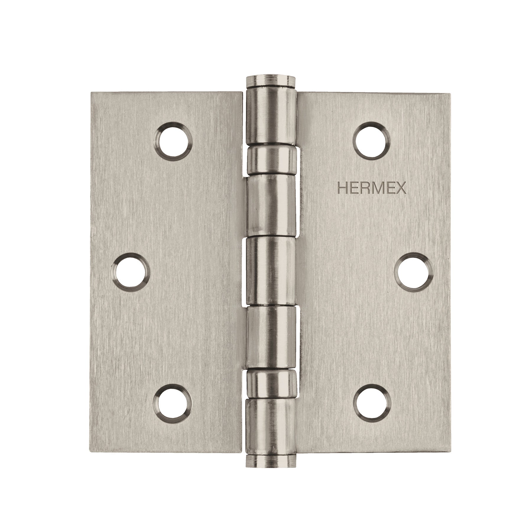 Bisagra cuadrada acero inox cabeza plana HERMEX 3"