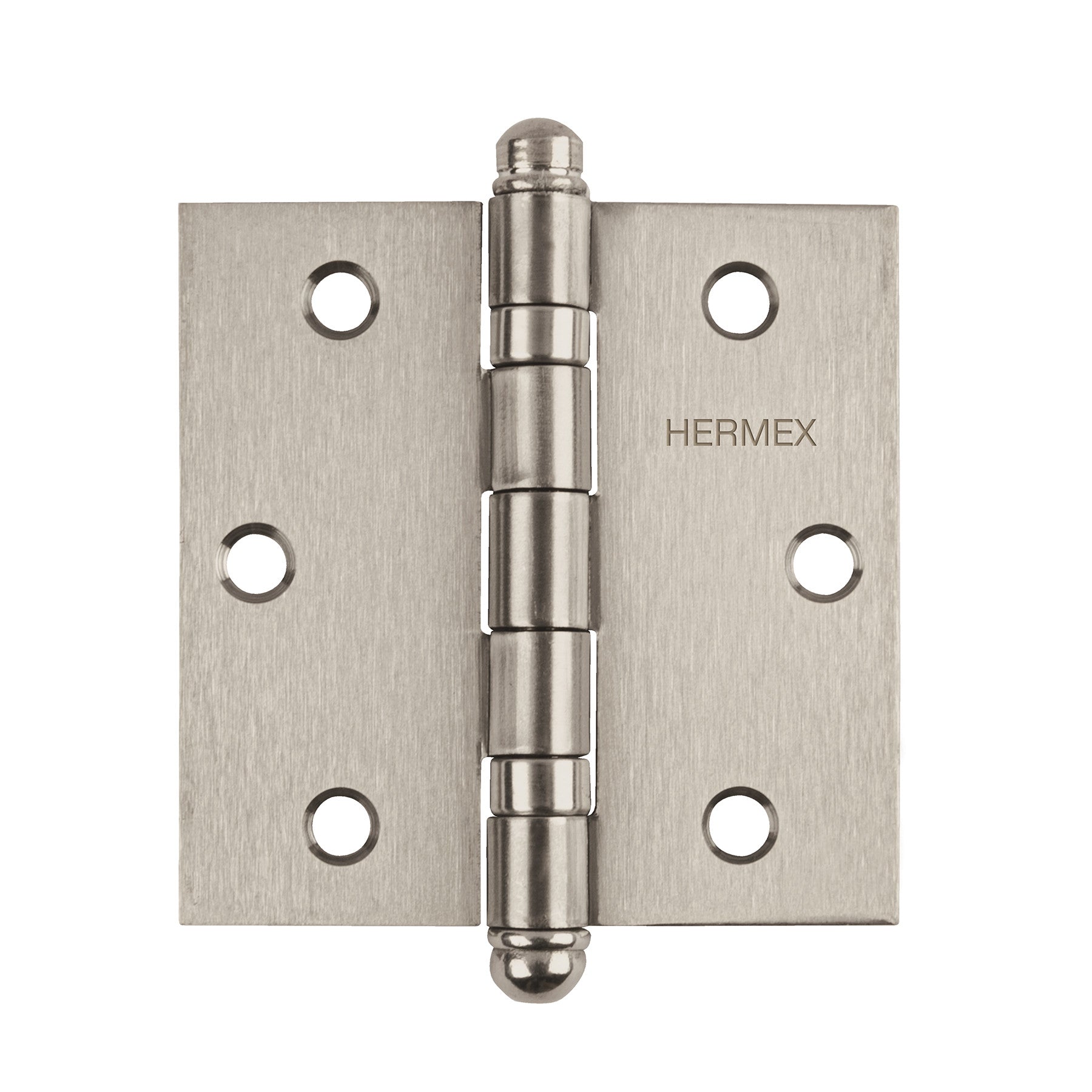 Bisagra cuadrada acero inox cabeza redonda HERMEX 3"