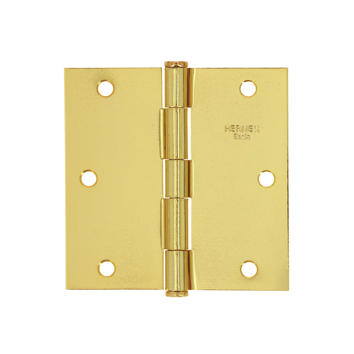 Bisagra cuadradalatonado cabeza plana HERMEX BASIC 3-1/2"