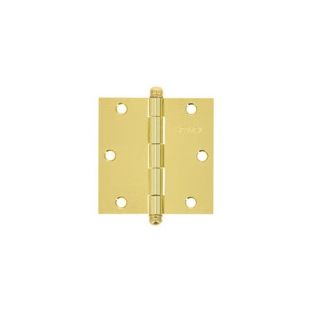 Bisagra cuadrada latonado cabeza redonda HERMEX 3-1/2"