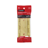 Bolsa c/2 bisagras cuadradas latonado cabeza redonda 3-1/2"