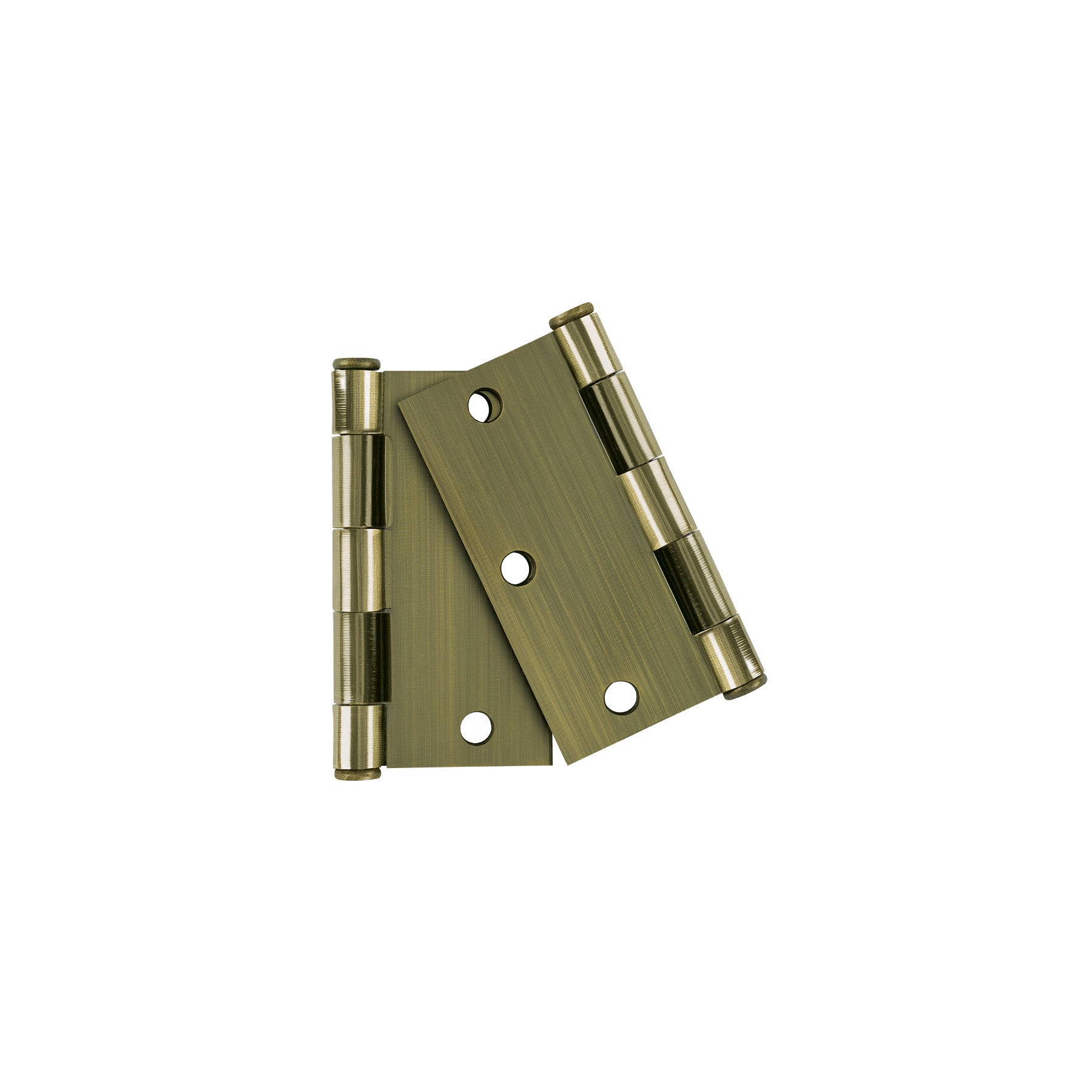 Bolsa c/2 bisagras cuadradas 3-1/2" plana laton antHERMEX