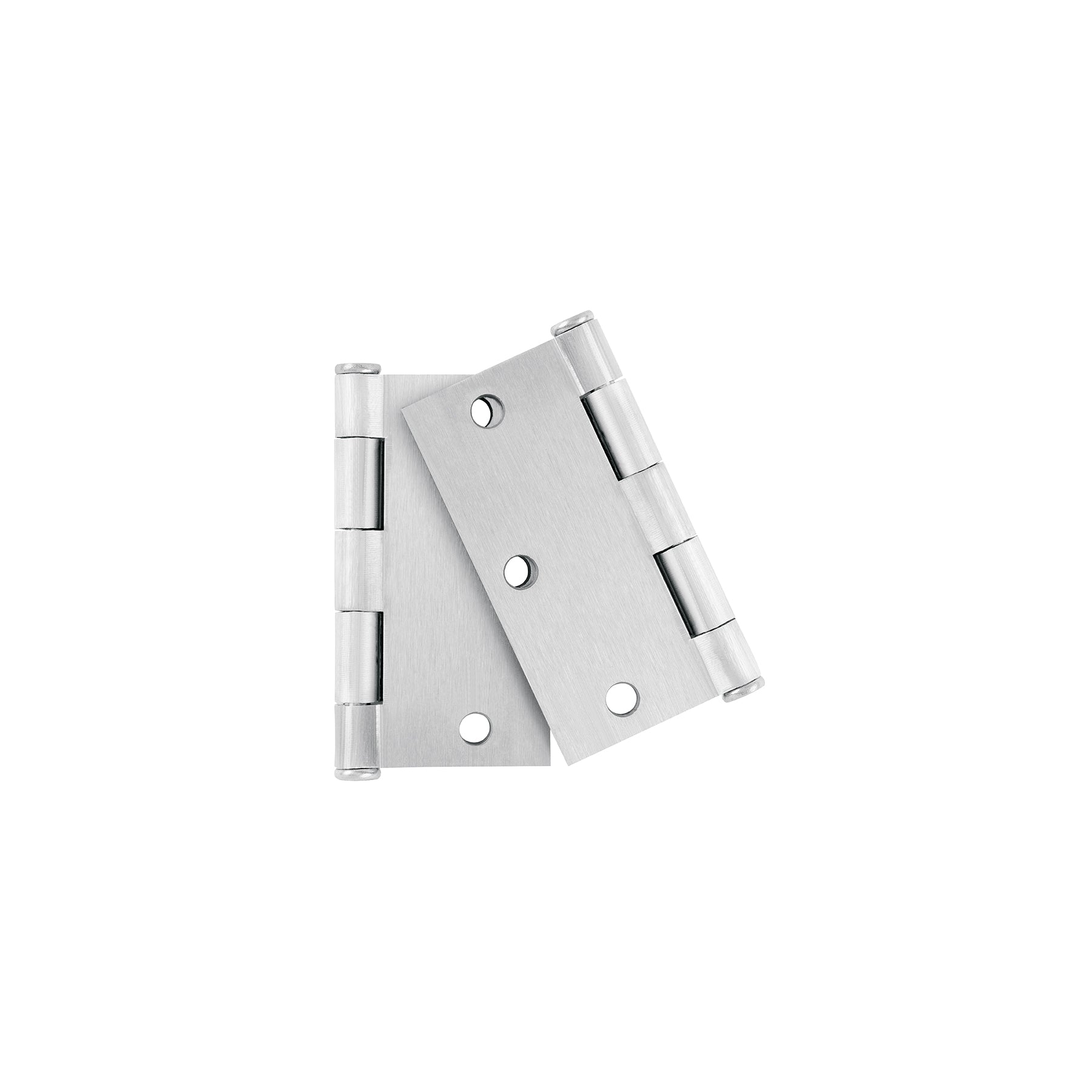 Bolsa c/2 bisagras cuadradas 3-1/2', plana, satinado, HERMEX