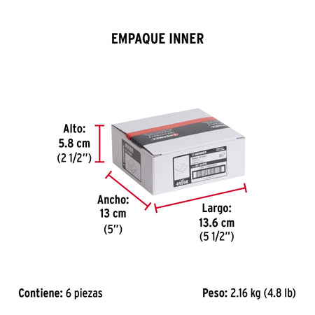 Bolsa c/2 bisagras cuadradas 3-1/2', plana, satinado, HERMEX