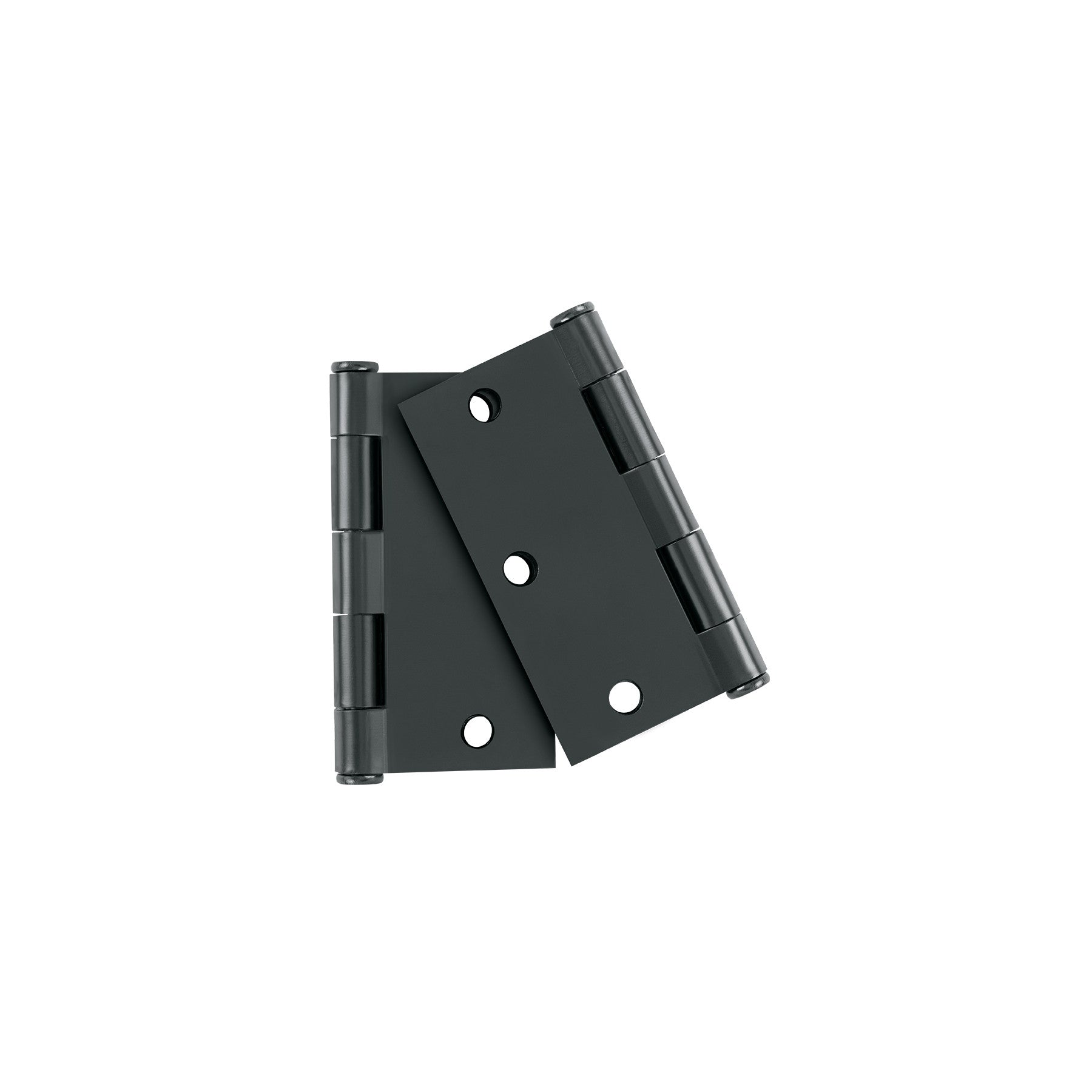 Bisagra cuadrada 3 1/2" negro mate cabeza plana HERMEX