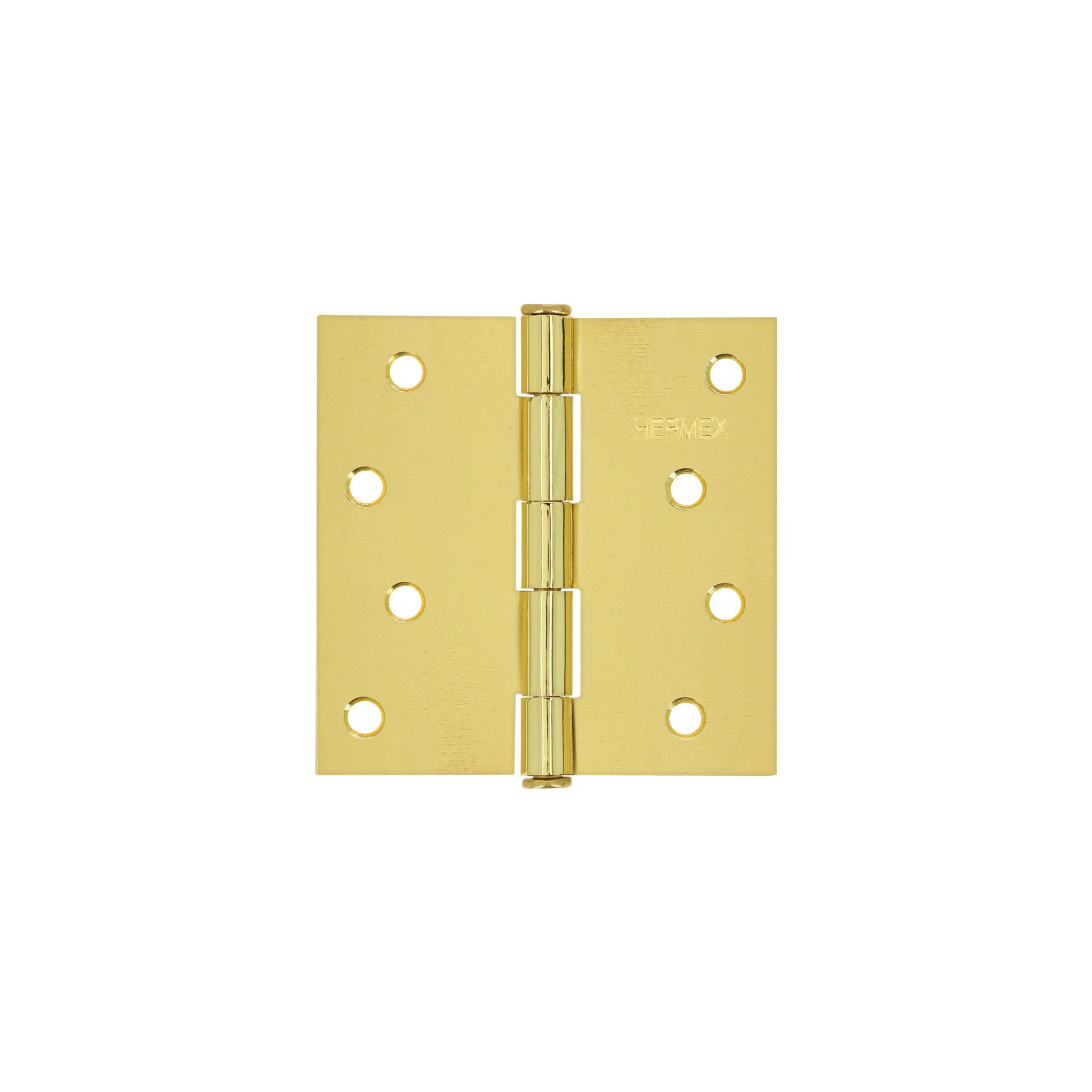 Bisagra cuadrada latonado cabeza plana HERMEX 4"