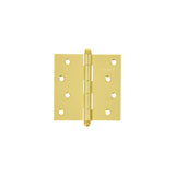 Bisagra cuadrada latonado cabeza redonda HERMEX 4"