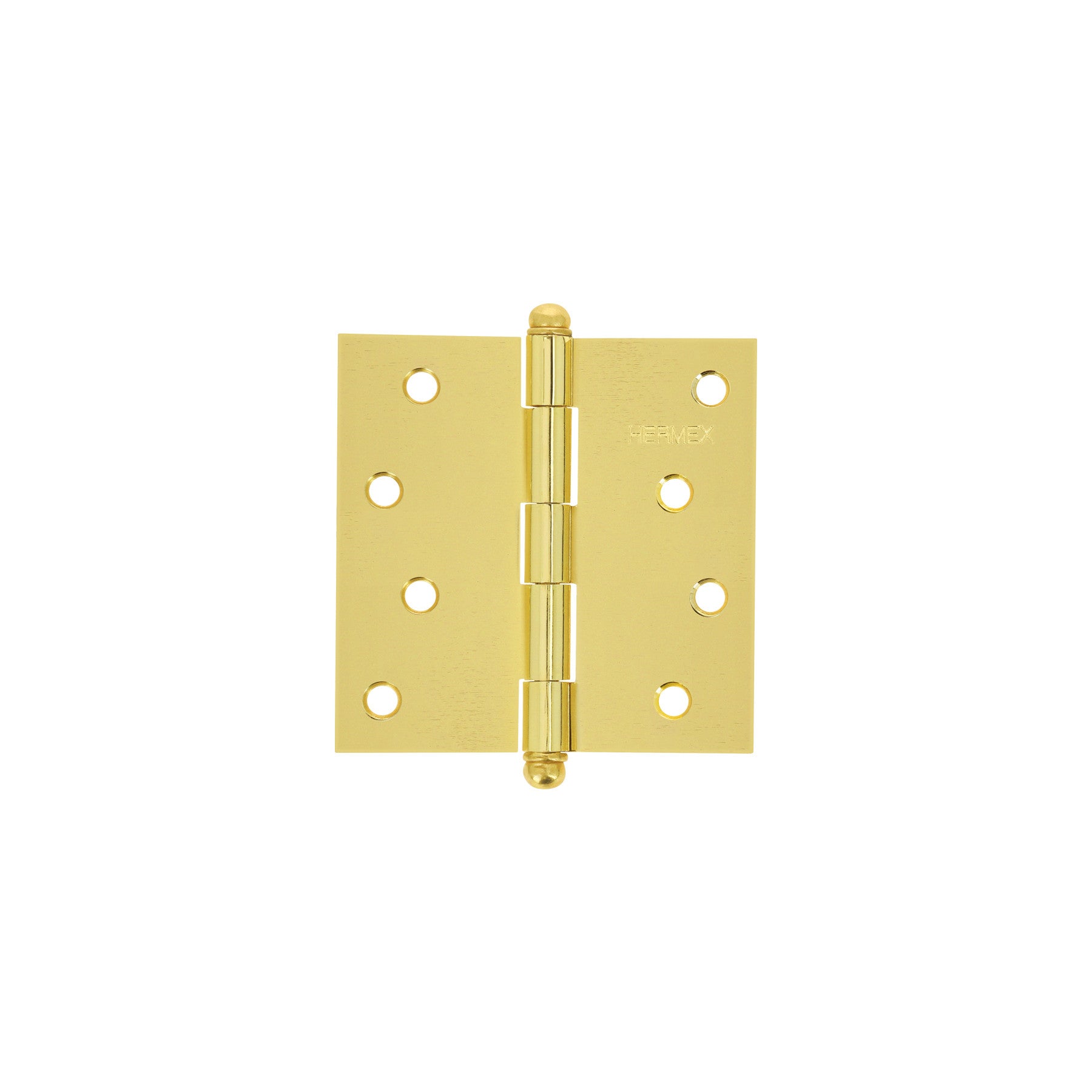 Bisagra cuadrada latonado cabeza redonda HERMEX 4"