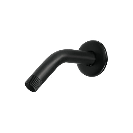 Brazo corto con chapeton para regadera negro mate AQUA