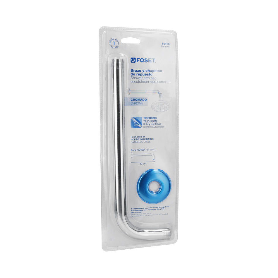 Brazo y chapeton de repuesto para regadera blister AQUA