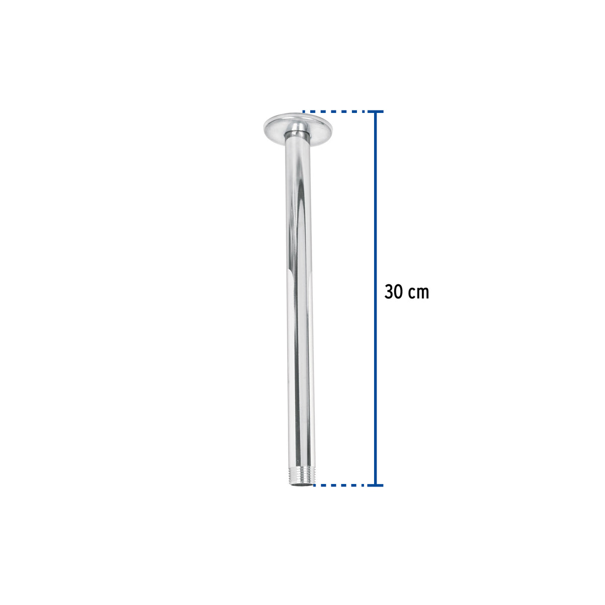 Brazo y chapeton para regadera techo cromo ELEMENT