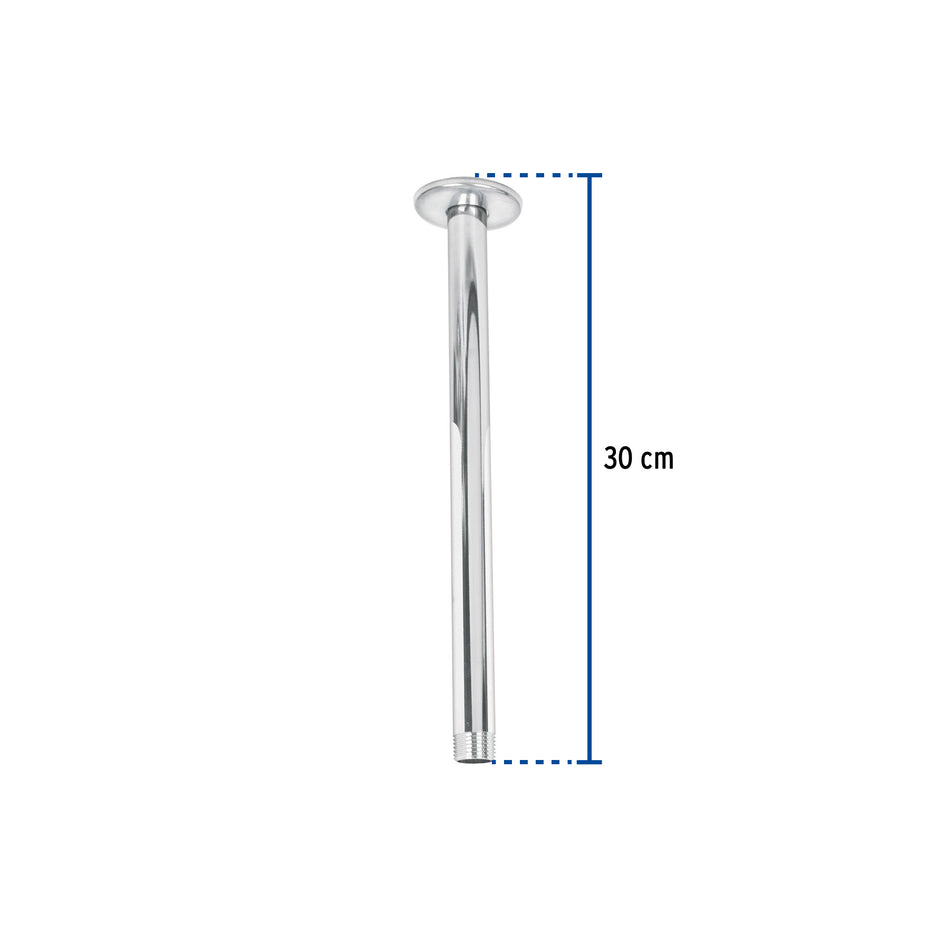 Brazo y chapeton para regadera techo cromo ELEMENT